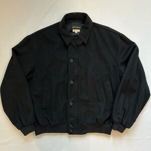 Majer Brand Tuttle Golf Collection 100% Cashmere Bomber Jacket Black Medium